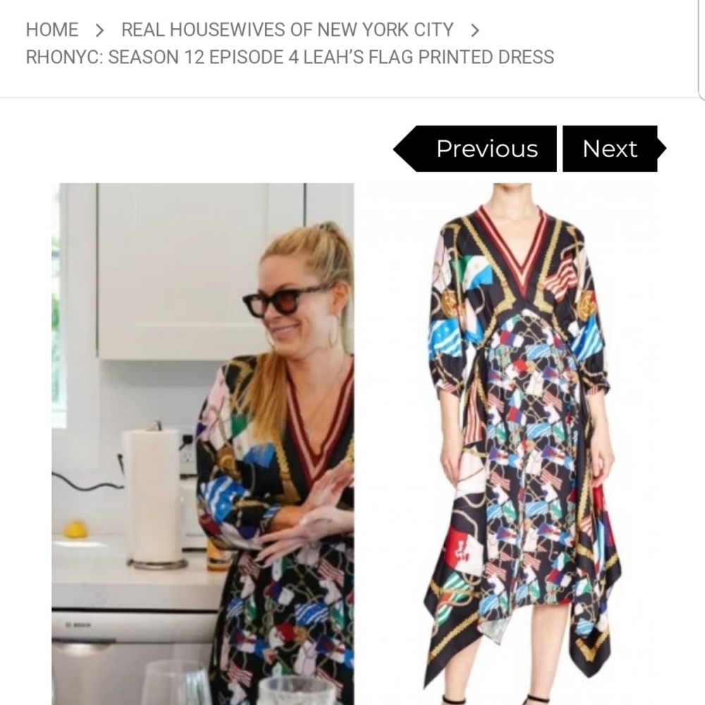 Rare sandro scarf print silk dress - Picture 5 of 6